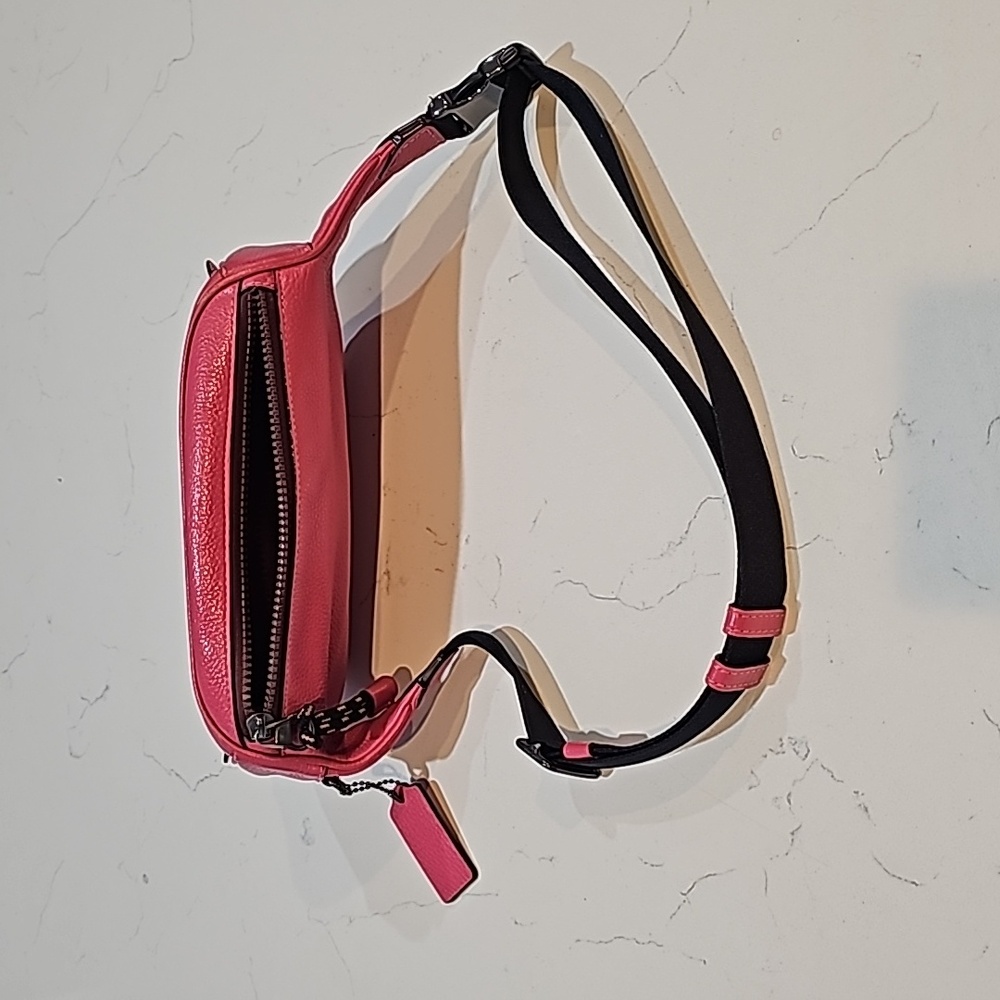 Coach Belt Bag, Solid Dusty Pink Leather - image 2